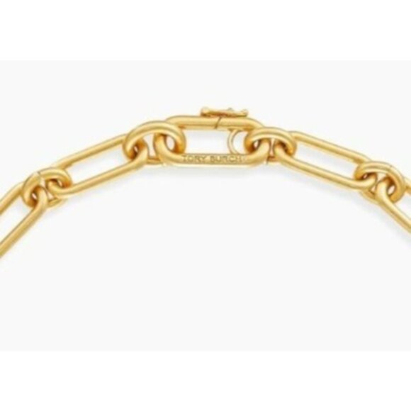 Tory Burch Gold Roxanne Chainlink Necklace, Bracelet dSet!!! - Picture 4 of 6